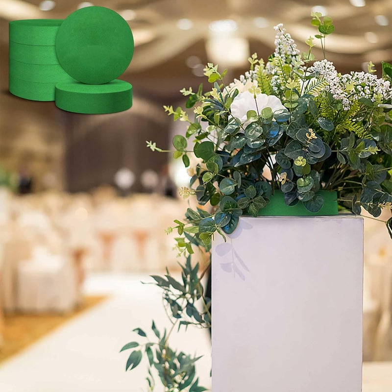 Max Shape Round Floral Foam Blocks,Large Dry Floral Foam for Artificial Flowers,Craft Project,Wedding Aisle Flowers,Arty Decoration 6 Pack (7.87'') - Image 5